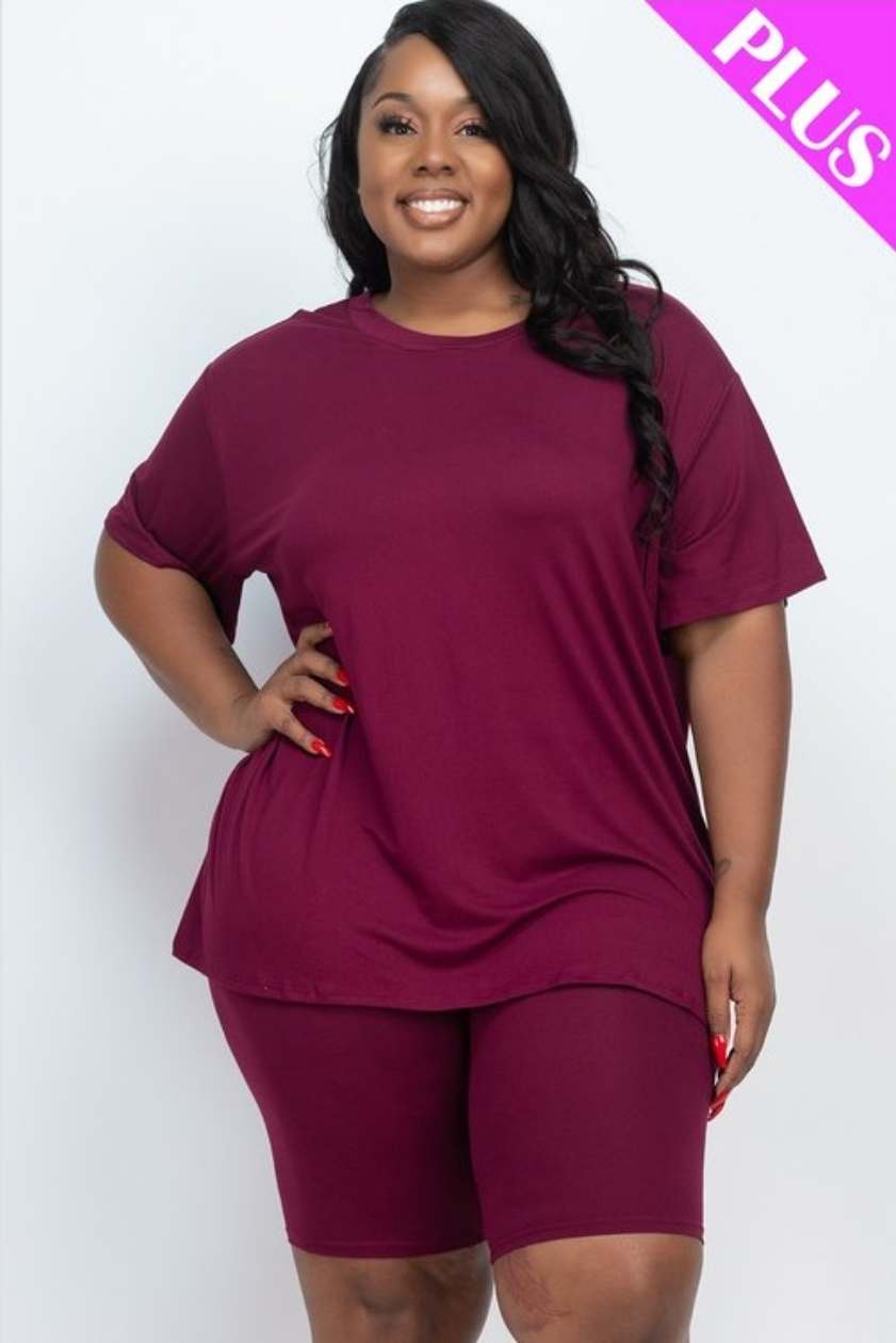 Basic Shorts Set Plus