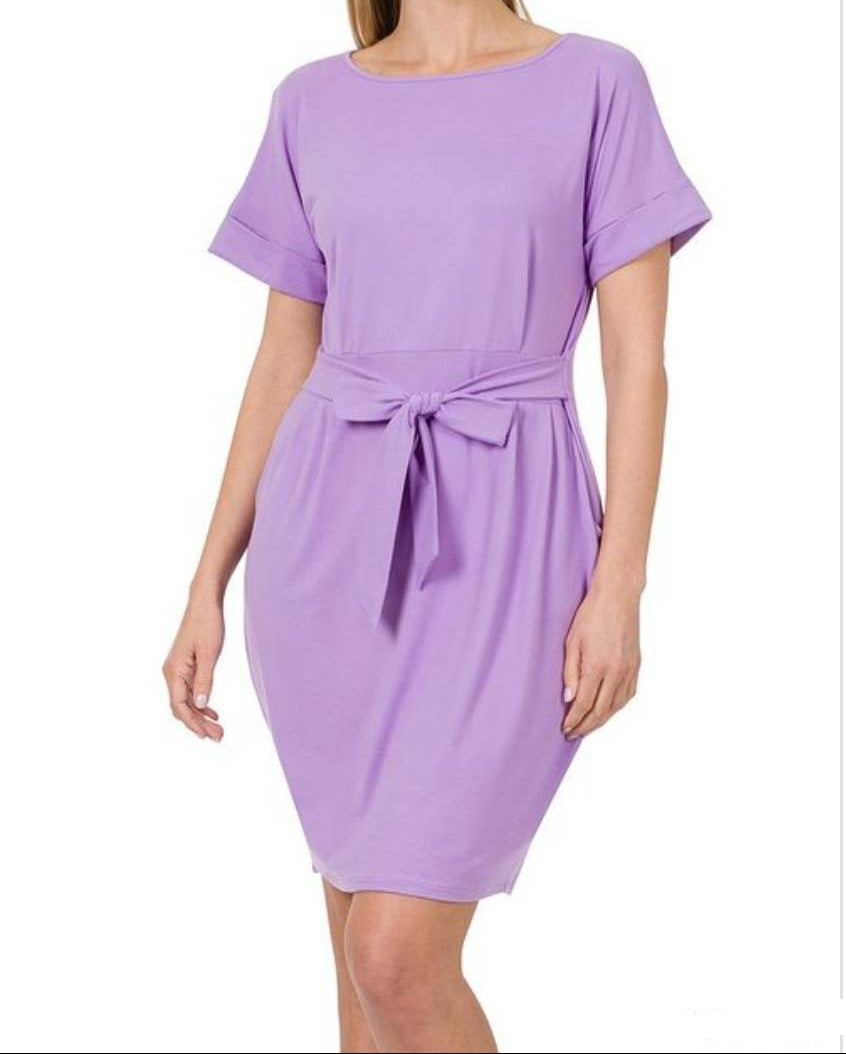 Tie Belt Dress