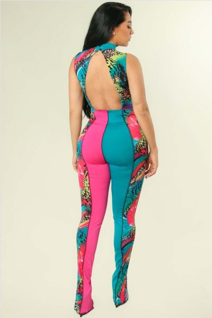 Multi Print Jumpsuit