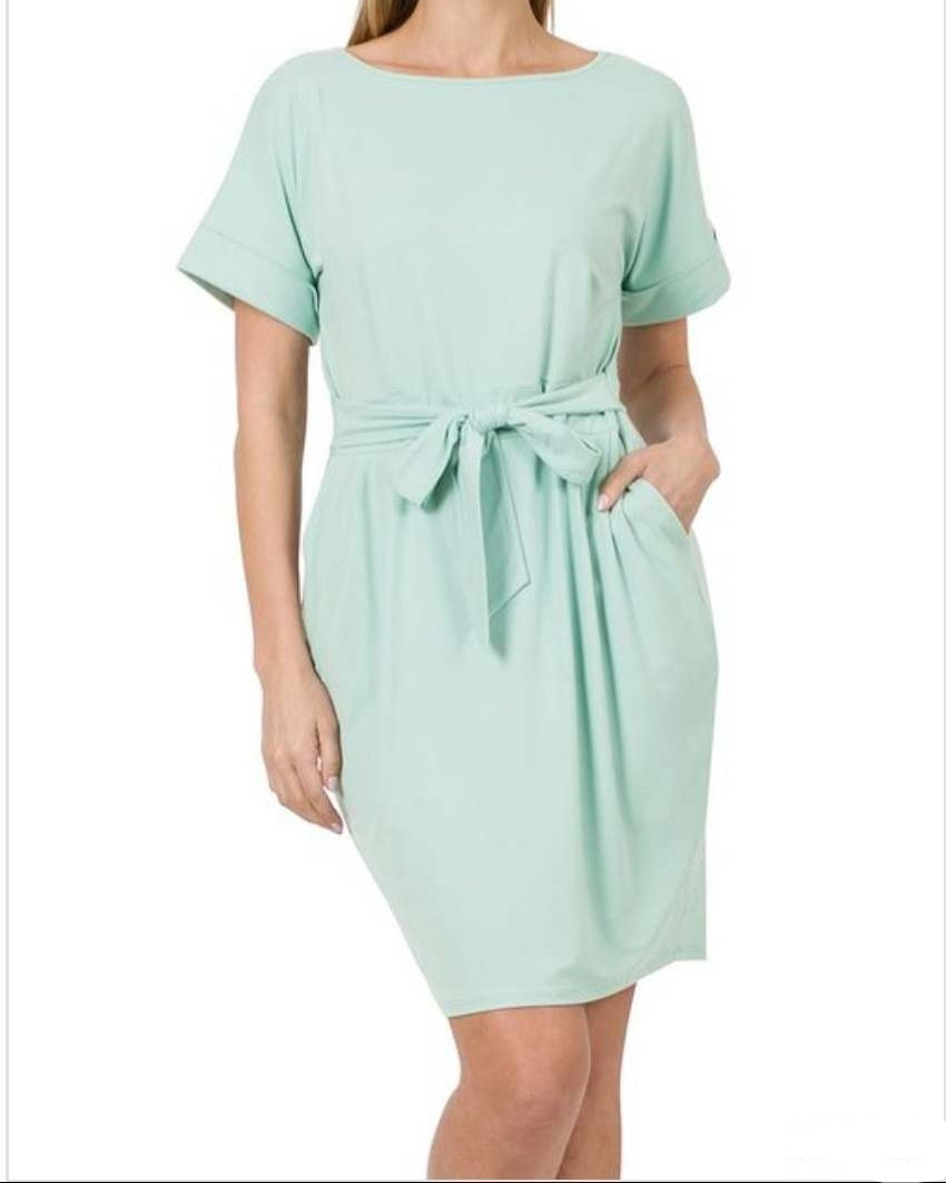 Tie Belt Dress