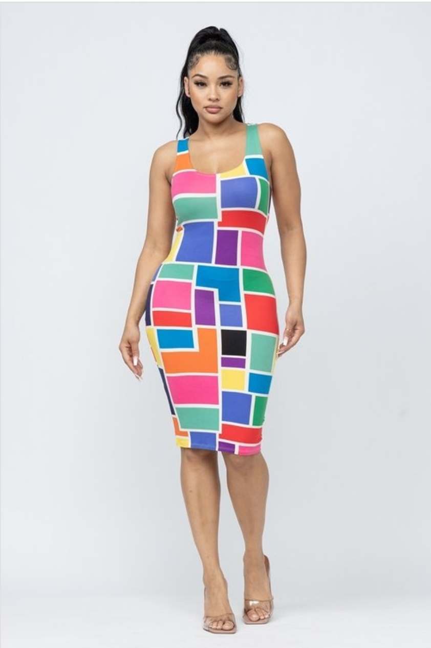 Colorblock Dress
