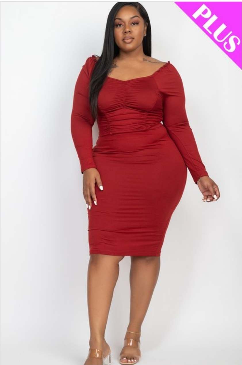 Ruched 2pc Skirt Set