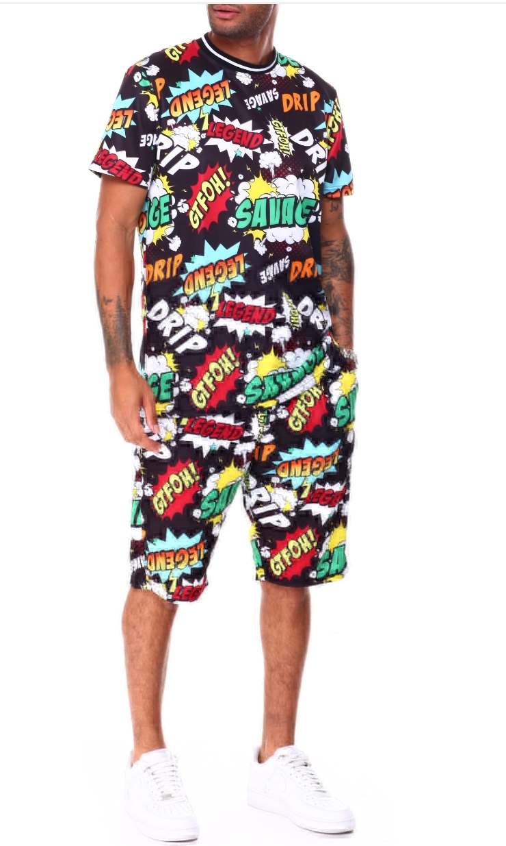 Men's Shorts 2pc Set NEW