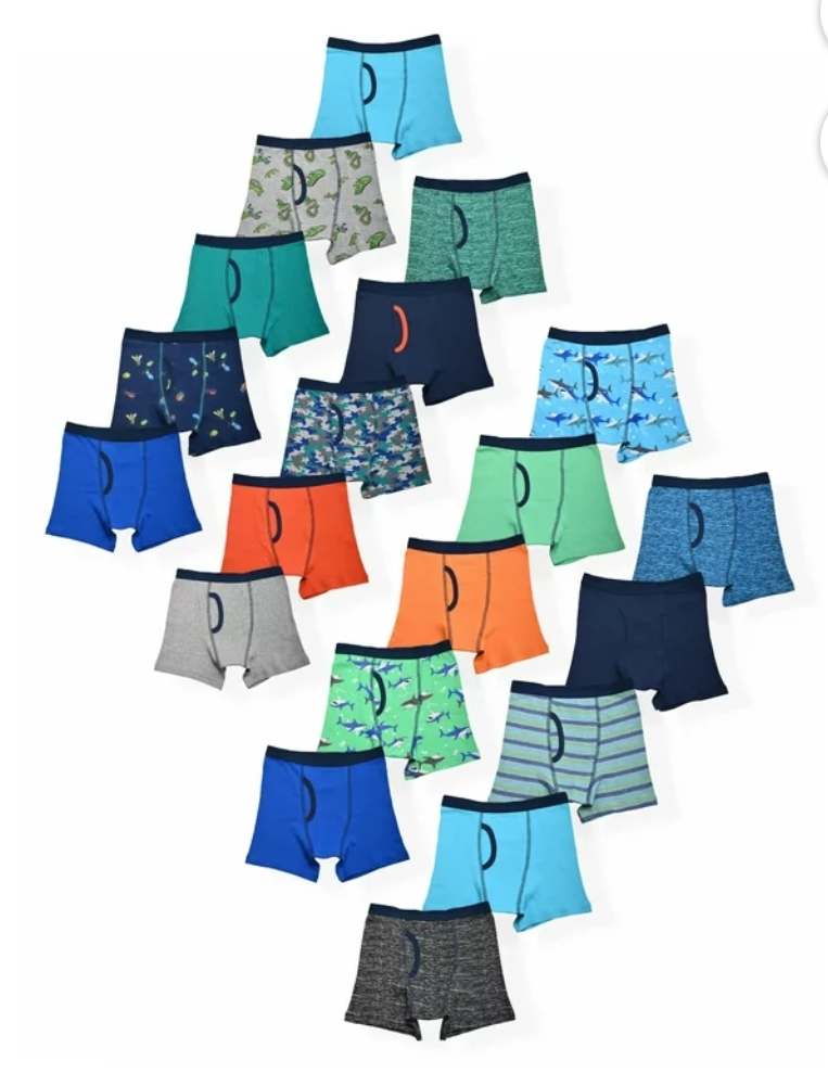 Copy of Boys Cotton Brand Boxer Briefs(3pk) Wildlife