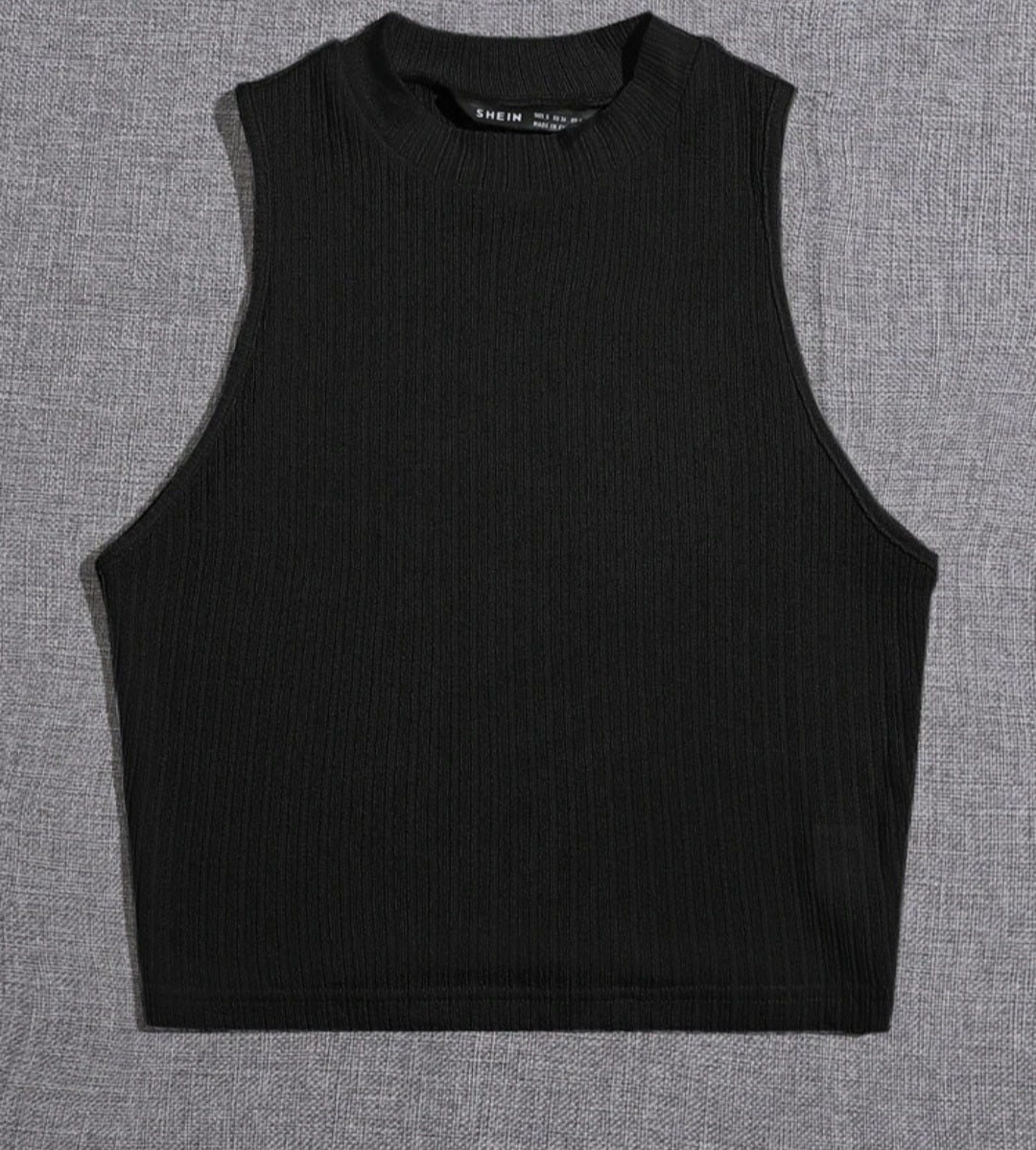 Rib-Knit Crop Tank