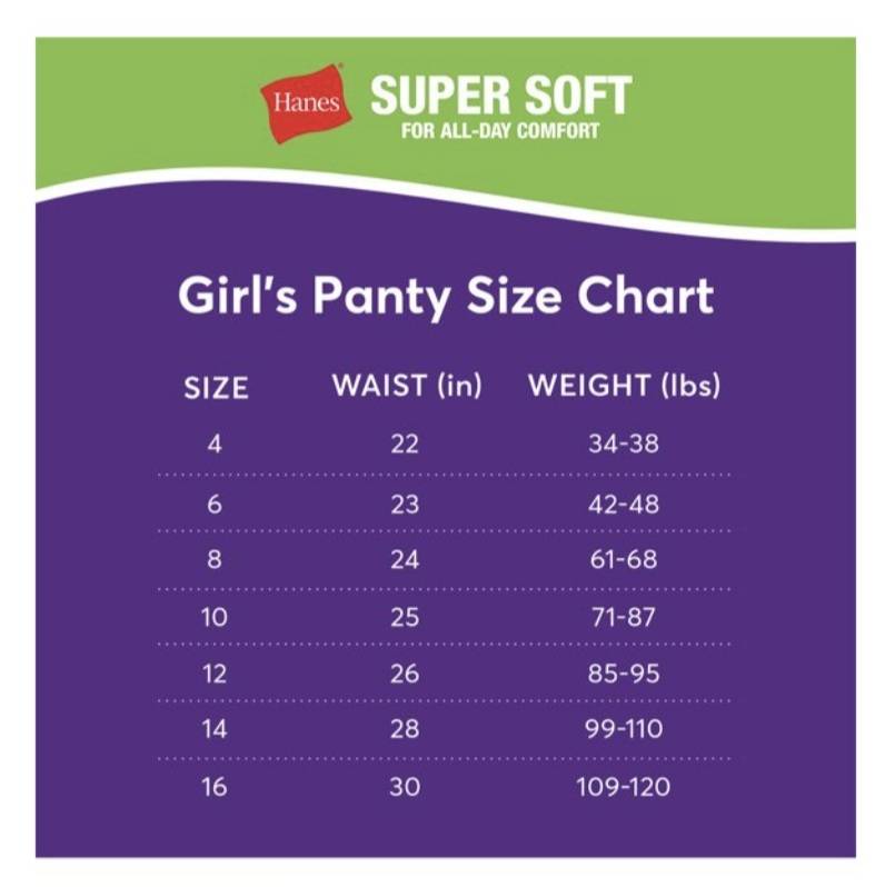 Girls Cotton Brief Panties(3pk)
