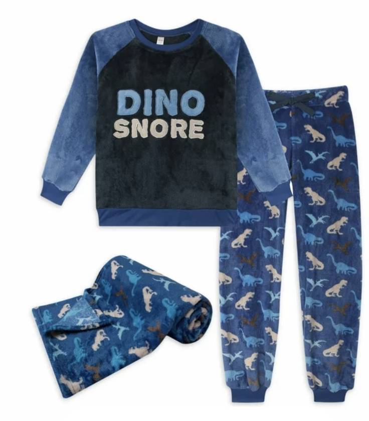 Boys Plush 3pc PJ Set