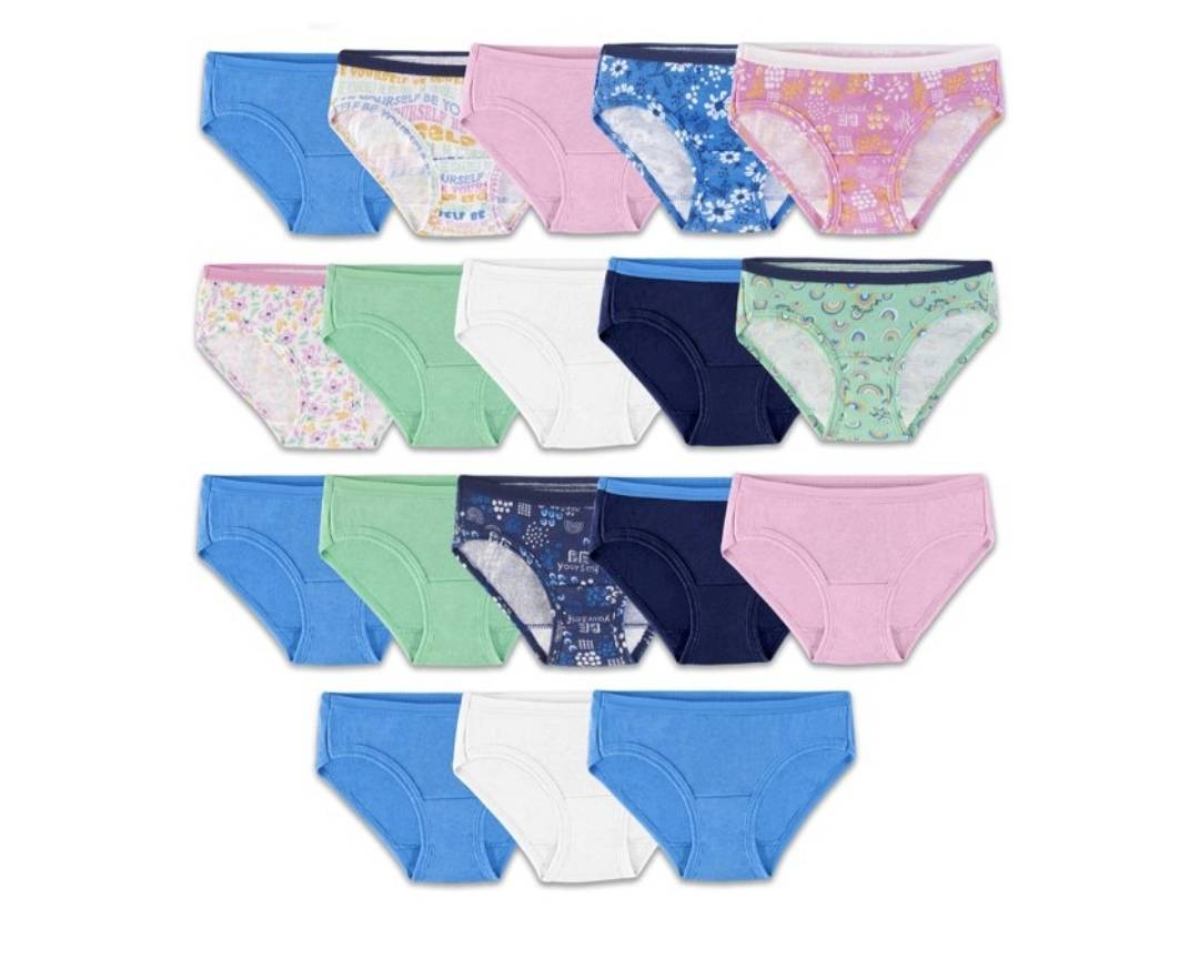 Girls Cotton Hipster Panties(3pk)