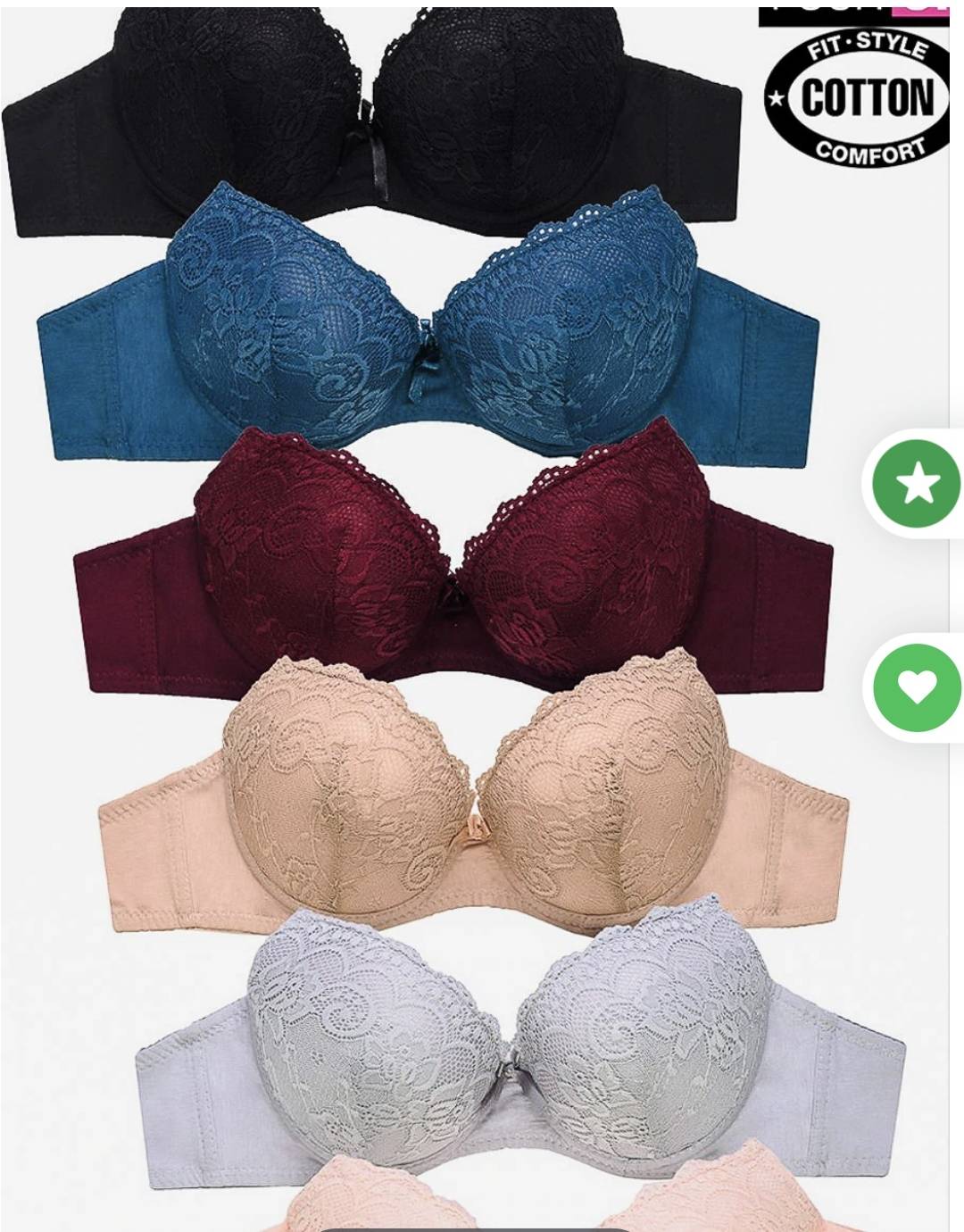Ladies Lace Push Up Bras