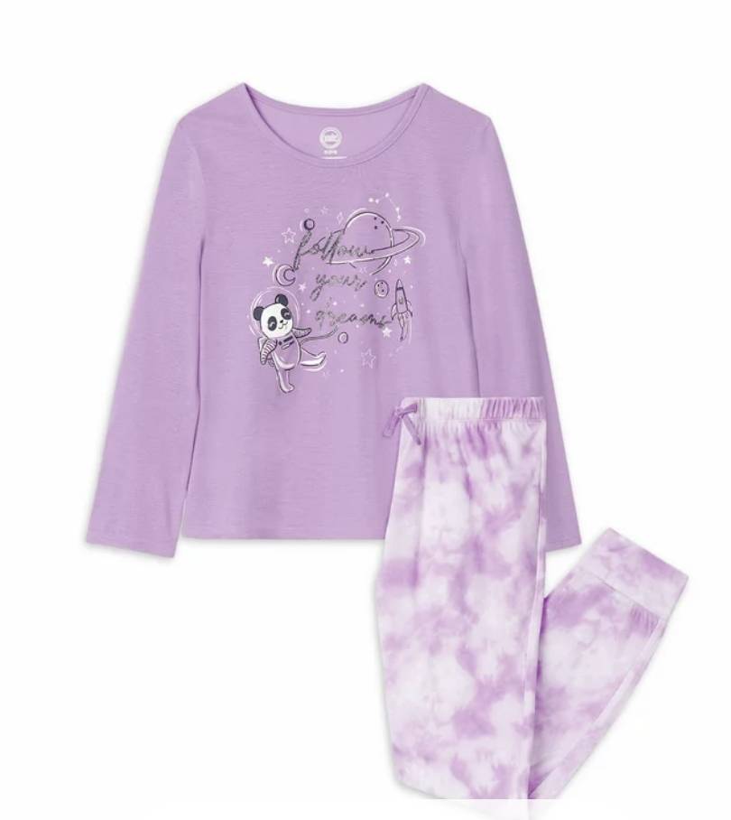 Girls Plush PJ Set