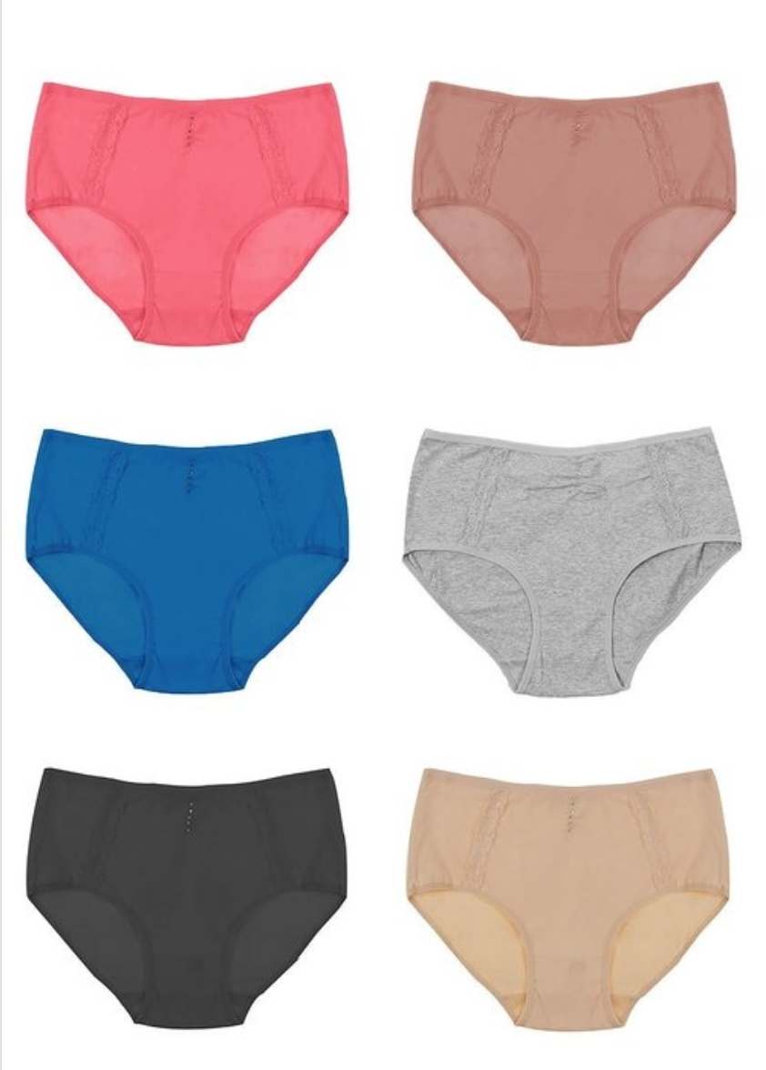 Brief Jeweled Cotton Panties (3pk) NEW