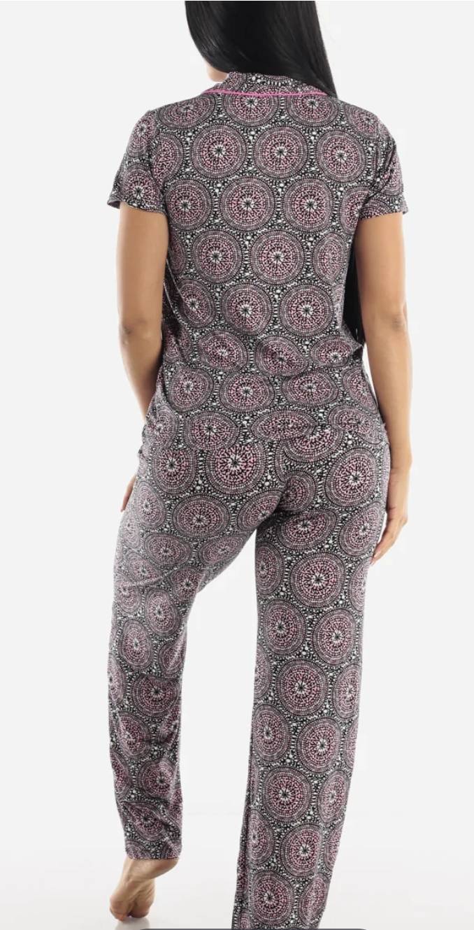 Festive Buttoned P.J. Set