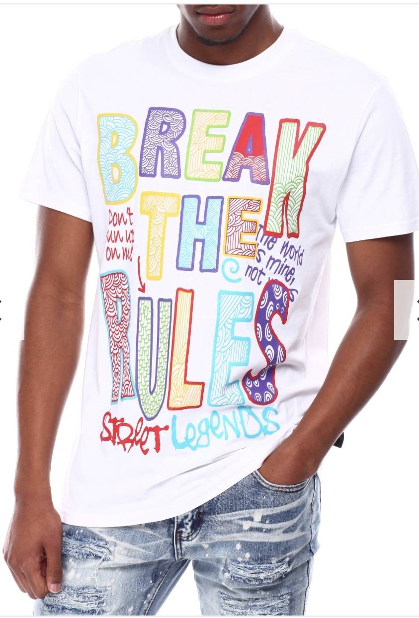 Men's Graphic Tee 'Rules'