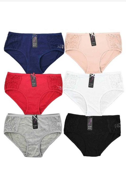 Bikini Lace Cotton Panties (3pk) NEW