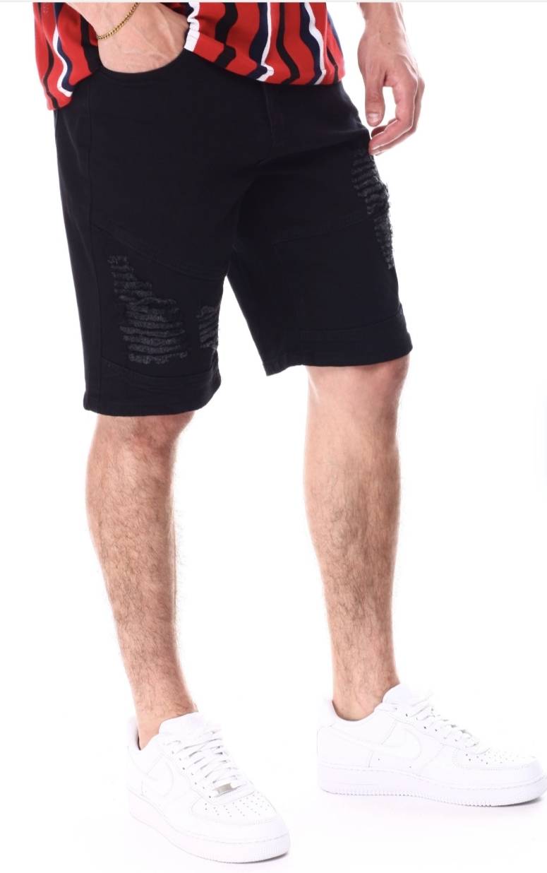 Men's Distressed Denim Shorts