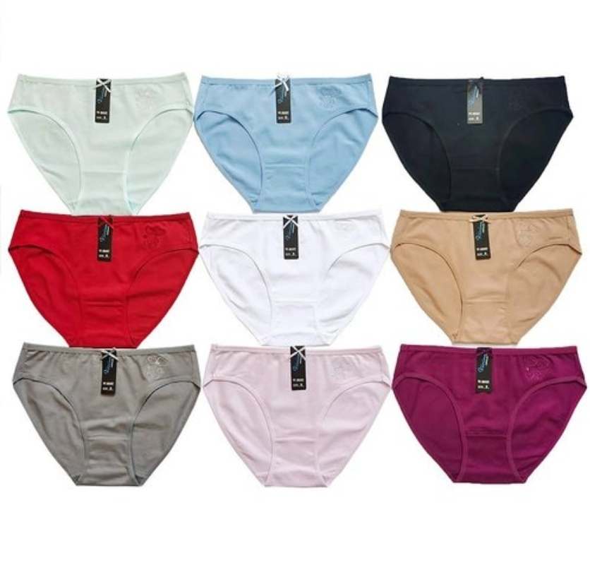 Bikini Solid Cotton Panties (3pk) NEW